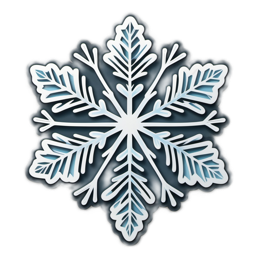 snowflake winter SVG PNG design with clean design elements