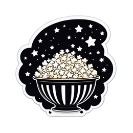 popcorn stars SVG PNG design