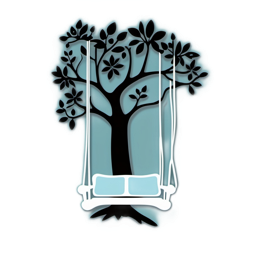 tree swing SVG PNG design with clean design elements