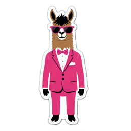 dressed llama SVG PNG design