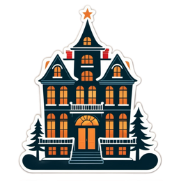 house star SVG PNG design with clean design elements