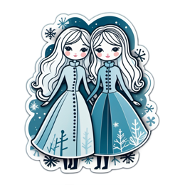 winter dolls SVG PNG design with clean design elements
