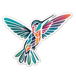 artistic hummingbird SVG PNG design with clean design elements