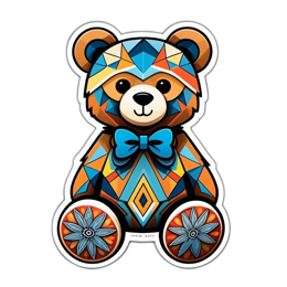 bear colorful SVG PNG design