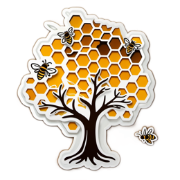 honeybees tree SVG PNG design