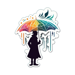 colorful umbrella keeper SVG PNG design