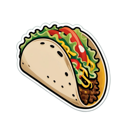 taco fresh SVG PNG design with clean design elements