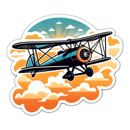 plane sunset SVG PNG design