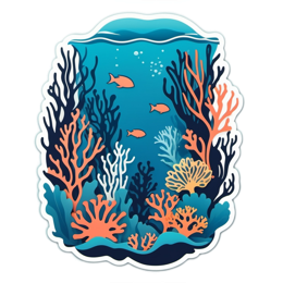 underwater coral SVG PNG design