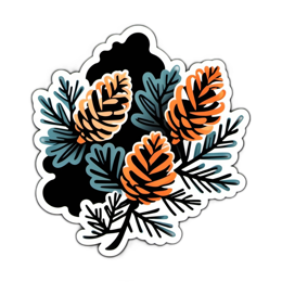 nature pinecones SVG PNG design with clean design elements