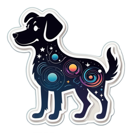 fantasy universe dog SVG PNG design with clean design elements