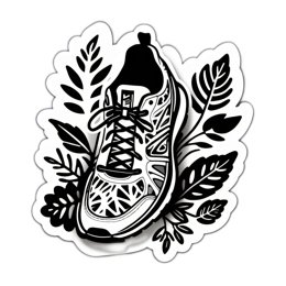 shoe nature SVG PNG design with clean design elements
