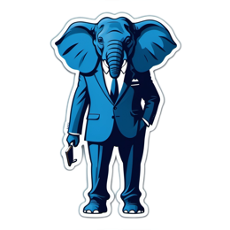 elephant monochrome SVG PNG design