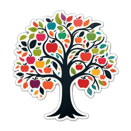 apples tree leaves SVG PNG design