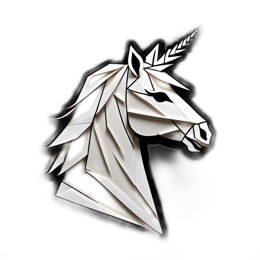 unicorn paper SVG PNG design with clean design elements
