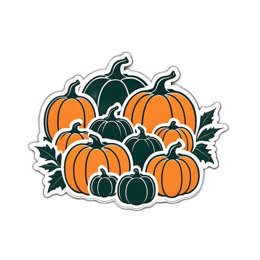 pumpkins autumn SVG PNG design with clean design elements