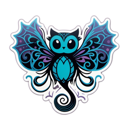 sticker owl butterfly SVG PNG design