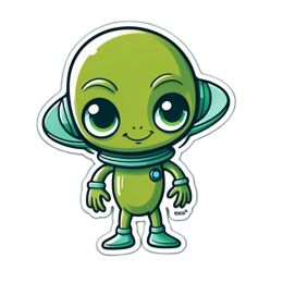 alien cute SVG PNG design