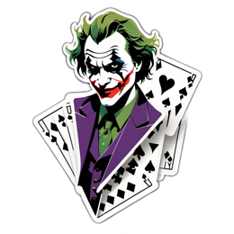 joker card characters SVG PNG design with clean design elements