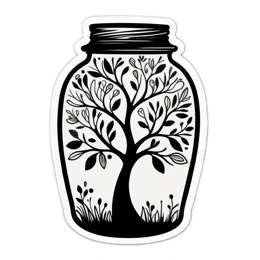 nature tree masonjar SVG PNG design