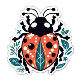 ladybug SVG PNG design with clean design elements
