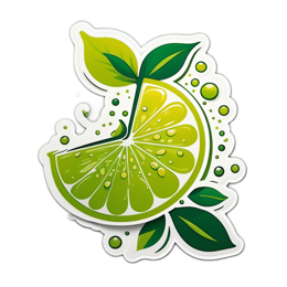 sticker lime SVG PNG design with clean design elements