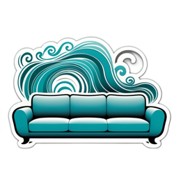 sofa wave SVG PNG design