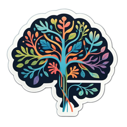 artistic brain tree SVG PNG design