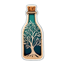 tree bottle SVG PNG design