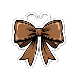 bow sticker SVG PNG design with clean design elements