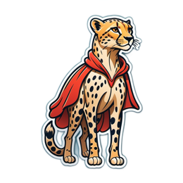 fantasy cheetah SVG PNG design with clean design elements