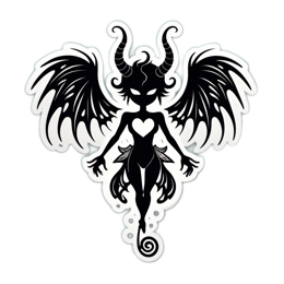 blackwingedheart SVG PNG design with clean design elements