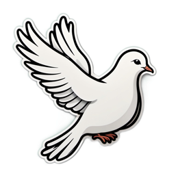 dove flying SVG PNG design with clean design elements