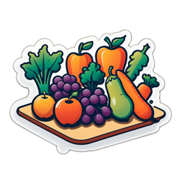 vegetables colorful SVG PNG design with clean design elements