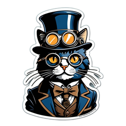 fashion vintage cat SVG PNG design with clean design elements