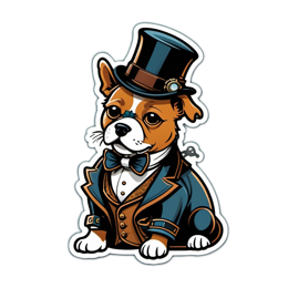 dapper dog SVG PNG design