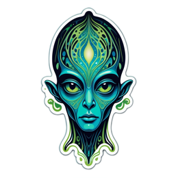 ethereal alien SVG PNG design