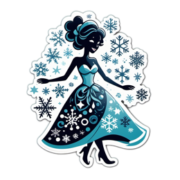 dance winter SVG PNG design
