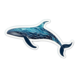 whale artistry sticker SVG PNG design