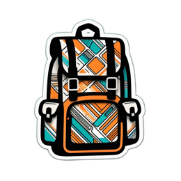 backpack artistic SVG PNG design with clean design elements