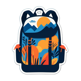nature backpack SVG PNG design