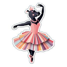 ballet animal SVG PNG design