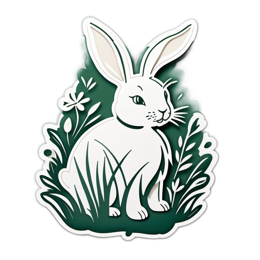 unicorn rabbit spring SVG PNG design with clean design elements