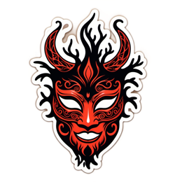 halloween mask SVG PNG design with clean design elements