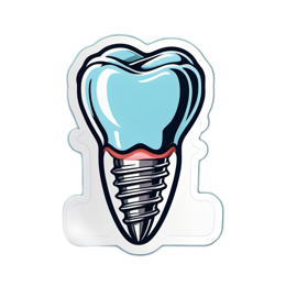 sticker dental SVG PNG design with clean design elements