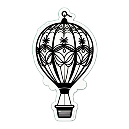 hot air balloon vintage SVG PNG design with clean design elements