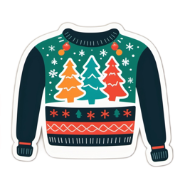 sweater trees SVG PNG design