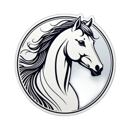 unicorn blanco SVG PNG design with clean design elements