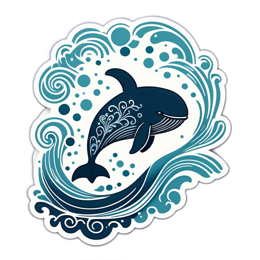 waterwhale SVG PNG design