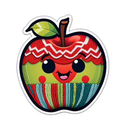 apples stickers SVG PNG design